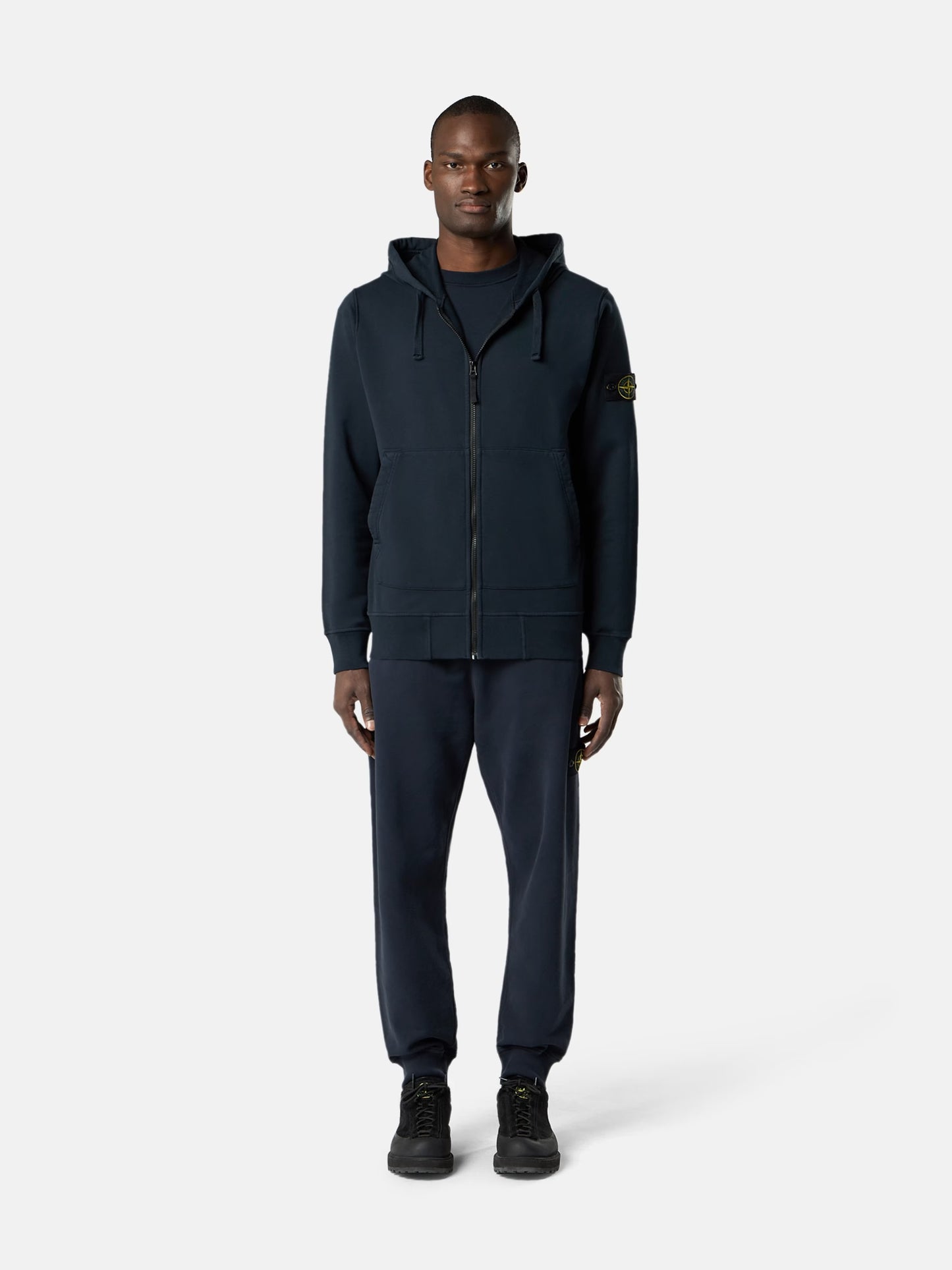 Stone Island Zip Hoodie ORGANIC COTTON FLEECE