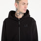 C.P Company Zip Hoodie Black 20CMSS025A-005086W