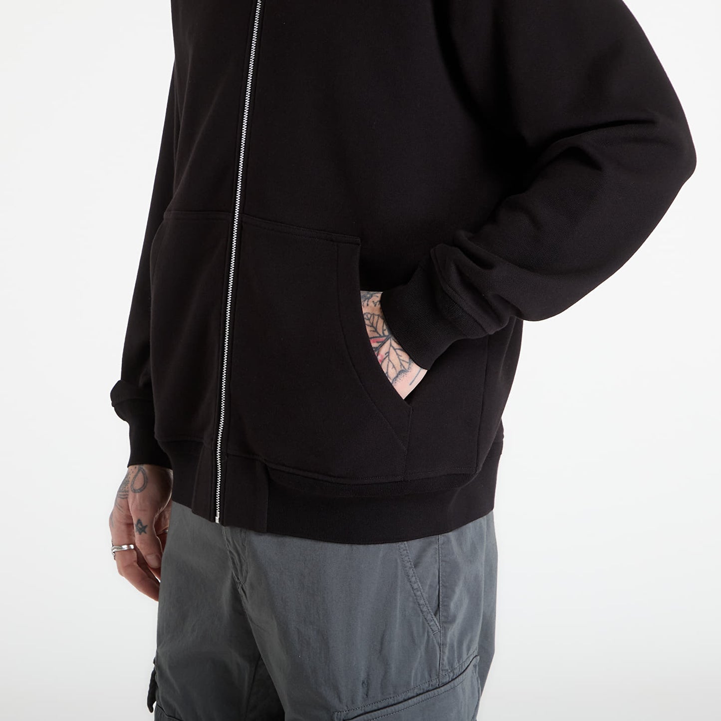 C.P Company Zip Hoodie Black 20CMSS025A-005086W