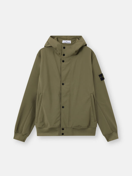 Stone Island LIGHT SOFT SHELL-R E.DYE® TECHNOLOGY IN RECYCLED POLYESTER L1S154100118-S0A22
