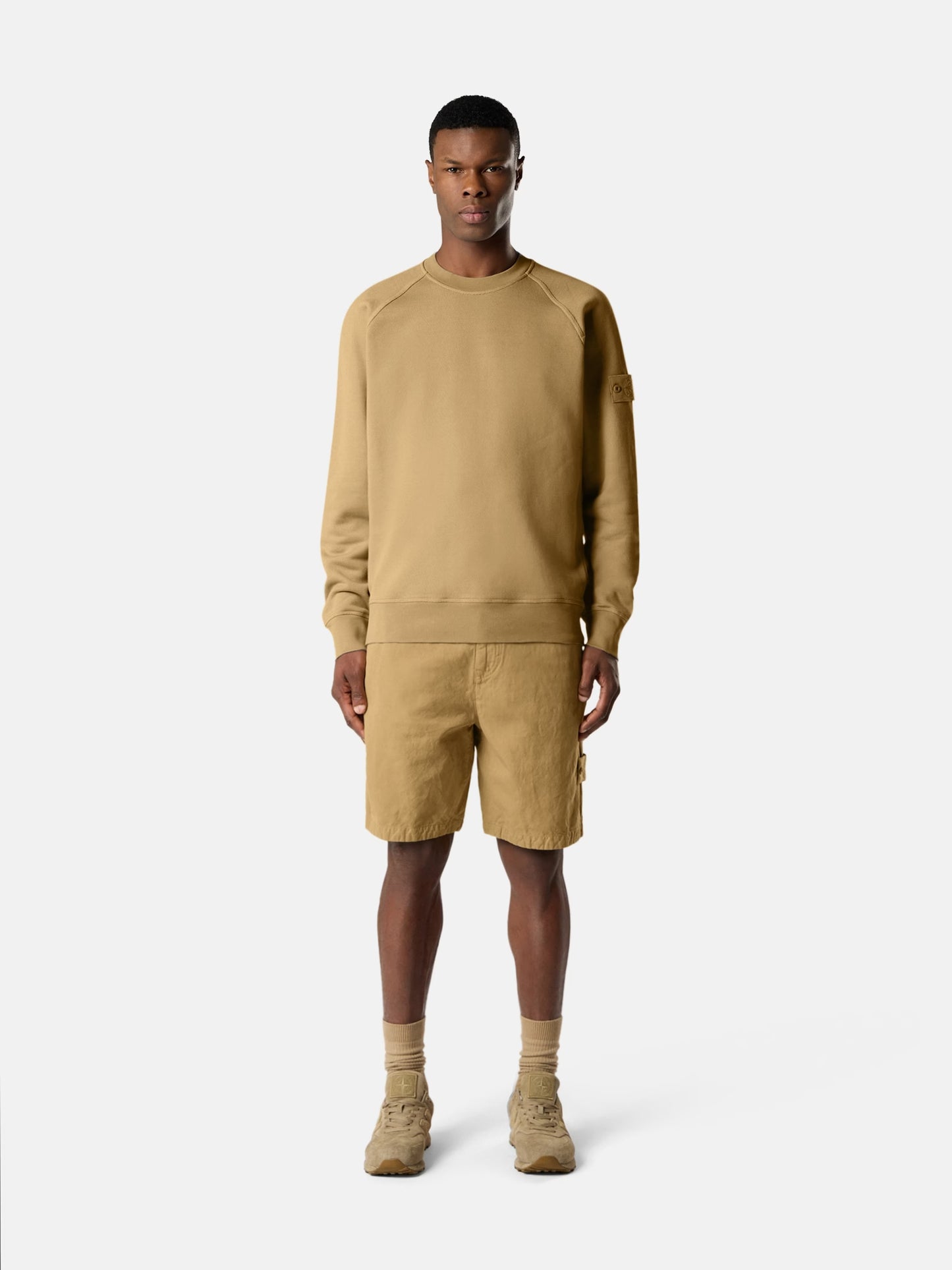 Stone Island HEAVY ORGANIC COTTON FLEECE_S.I. GHOST L1S156100028-S0F42