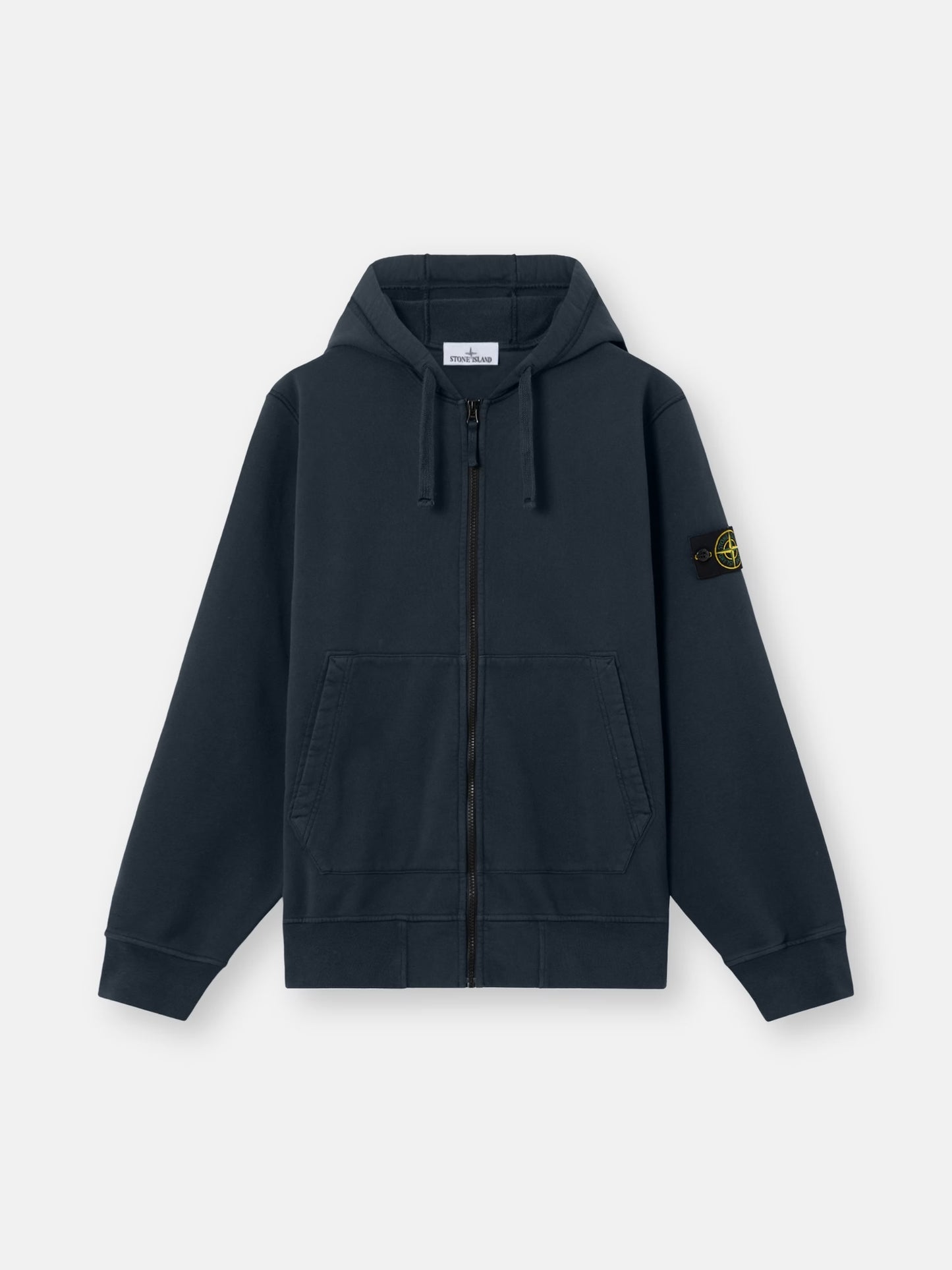 Stone Island Zip Hoodie Navy Blue